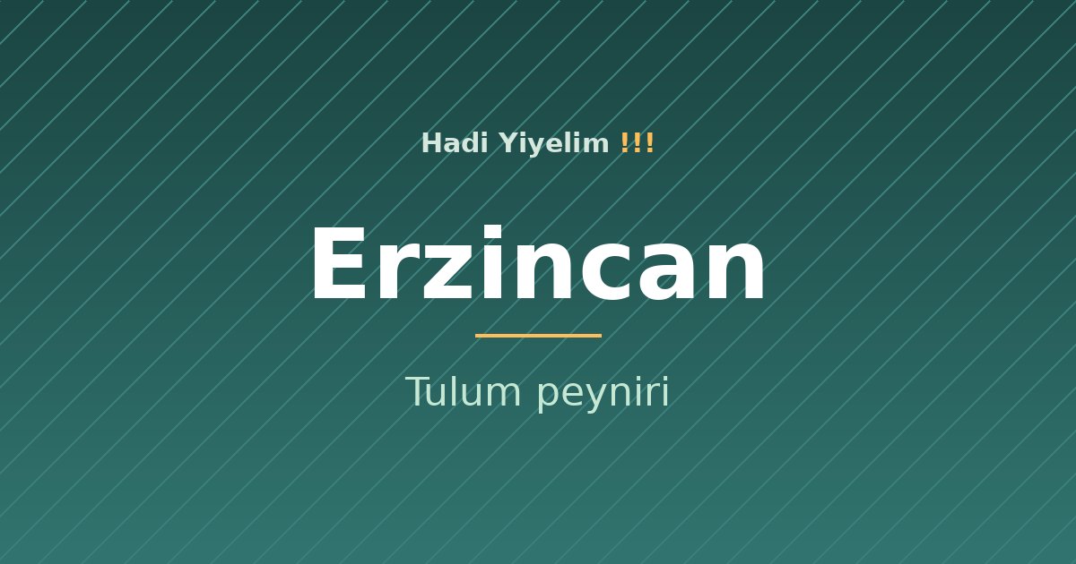 Erzincan mutfağından bir klasik: Tulum peyniri