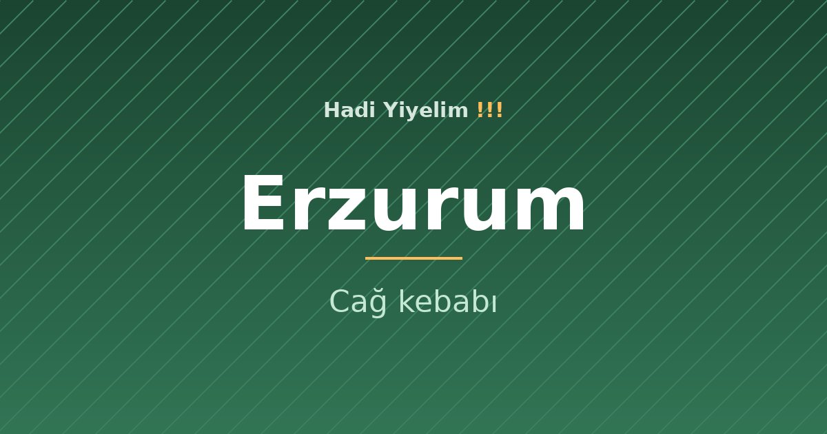 Erzurum mutfağından bir klasik: Cağ kebabı