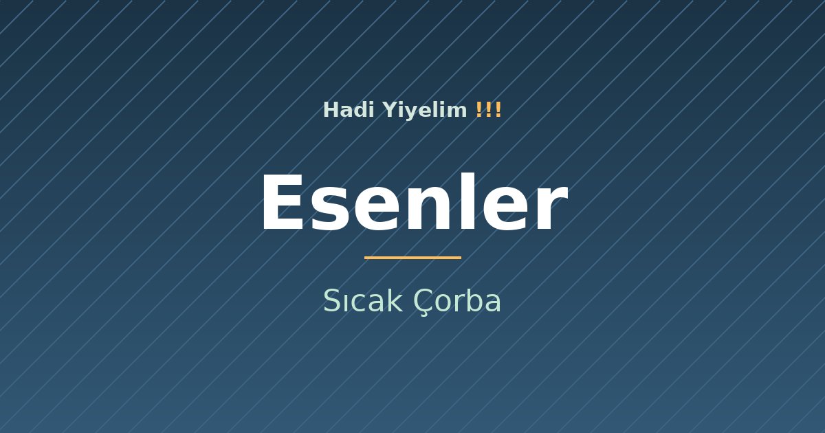 Esenler'de Soğuk Akşamların Kurtarıcısı: Sıcak Çorba