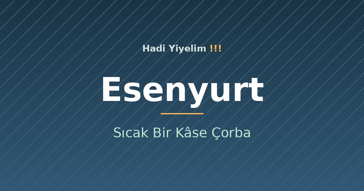 Esenyurt'ta Soğuk Akşamların Kurtarıcısı: Sıcak Bir Kâse Çorba