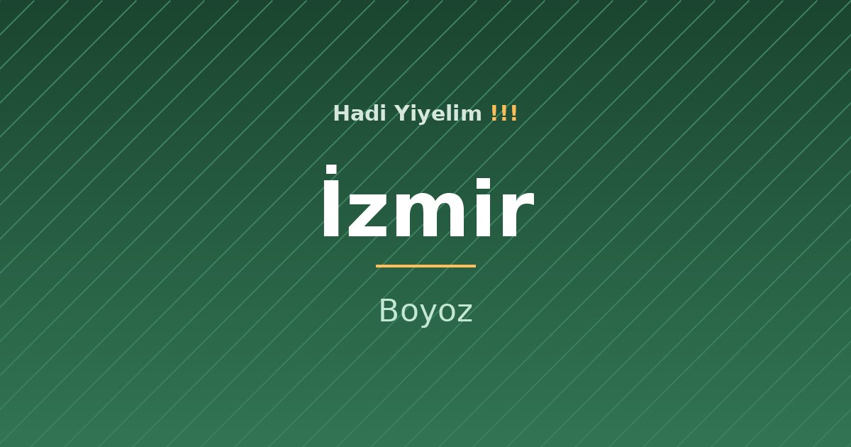 İzmir mutfağından bir klasik: Boyoz