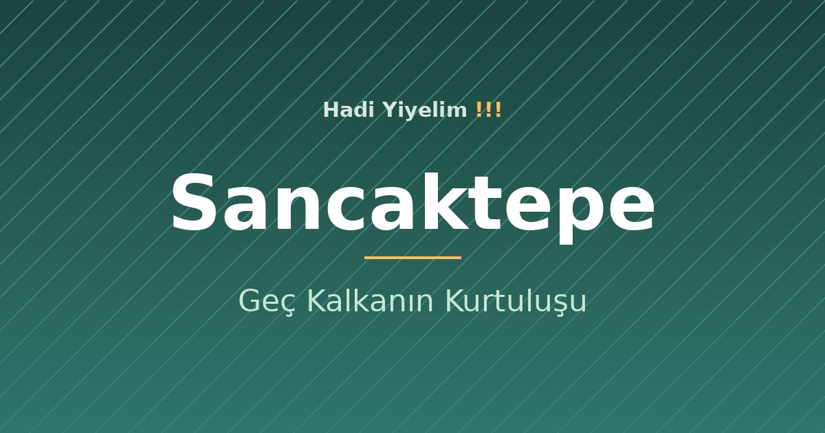 Sancaktepe'de Hafta Sonu Kahvaltısı: Geç Kalkanın Kurtuluşu